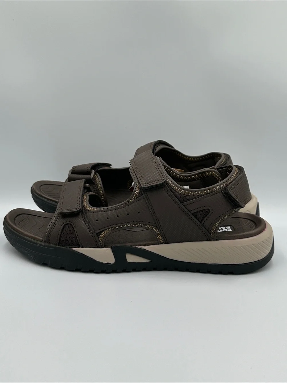 NWT Eddie Bauer Anchor Brown Sport Sandals Men’s Size 10M Comfort Outdoor Hiking